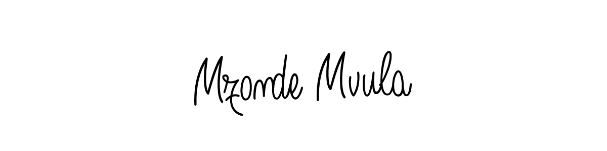 You should practise on your own different ways (Angelique-Rose-font-FFP) to write your name (Mzonde Mvula) in signature. don't let someone else do it for you. Mzonde Mvula signature style 5 images and pictures png
