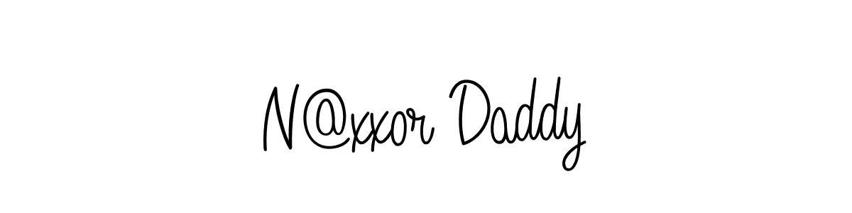 Make a beautiful signature design for name N@xxor Daddy. With this signature (Angelique-Rose-font-FFP) style, you can create a handwritten signature for free. N@xxor Daddy signature style 5 images and pictures png