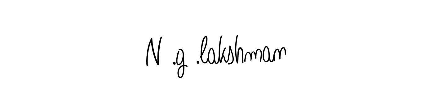 You should practise on your own different ways (Angelique-Rose-font-FFP) to write your name (N .g .lakshman) in signature. don't let someone else do it for you. N .g .lakshman signature style 5 images and pictures png