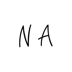 How to make N A name signature. Use Angelique-Rose-font-FFP style for creating short signs online. This is the latest handwritten sign. N A signature style 5 images and pictures png