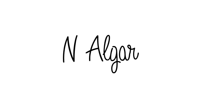 Make a beautiful signature design for name N Algar. Use this online signature maker to create a handwritten signature for free. N Algar signature style 5 images and pictures png
