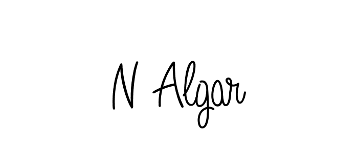 Make a beautiful signature design for name N Algar. Use this online signature maker to create a handwritten signature for free. N Algar signature style 5 images and pictures png