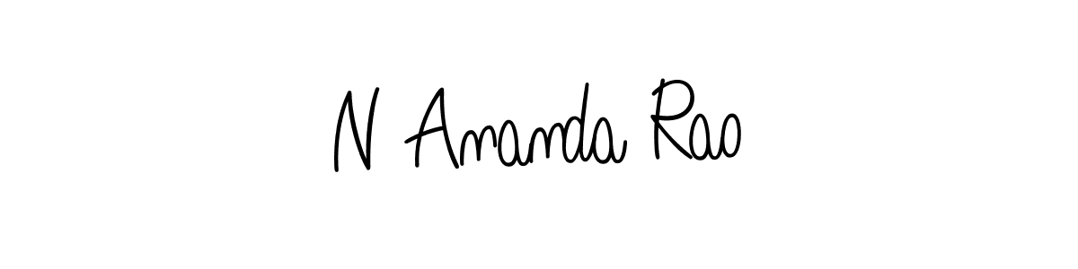 How to make N Ananda Rao name signature. Use Angelique-Rose-font-FFP style for creating short signs online. This is the latest handwritten sign. N Ananda Rao signature style 5 images and pictures png