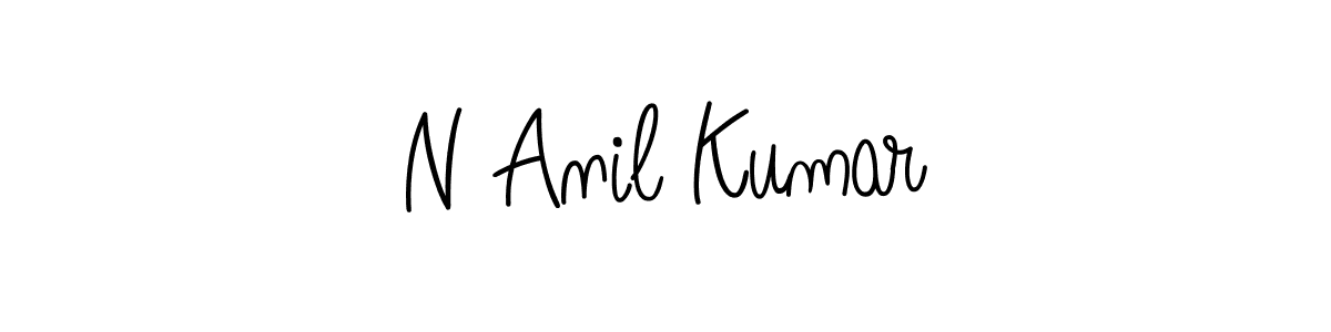 Create a beautiful signature design for name N Anil Kumar. With this signature (Angelique-Rose-font-FFP) fonts, you can make a handwritten signature for free. N Anil Kumar signature style 5 images and pictures png