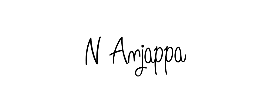 N Anjappa stylish signature style. Best Handwritten Sign (Angelique-Rose-font-FFP) for my name. Handwritten Signature Collection Ideas for my name N Anjappa. N Anjappa signature style 5 images and pictures png