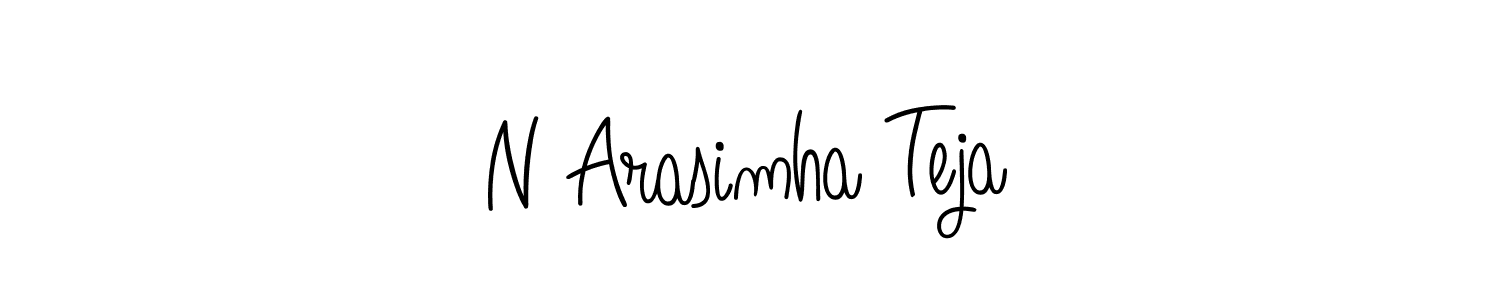 Create a beautiful signature design for name N Arasimha Teja. With this signature (Angelique-Rose-font-FFP) fonts, you can make a handwritten signature for free. N Arasimha Teja signature style 5 images and pictures png