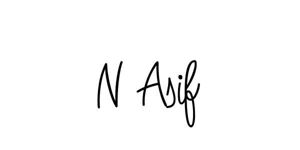 N Asif stylish signature style. Best Handwritten Sign (Angelique-Rose-font-FFP) for my name. Handwritten Signature Collection Ideas for my name N Asif. N Asif signature style 5 images and pictures png