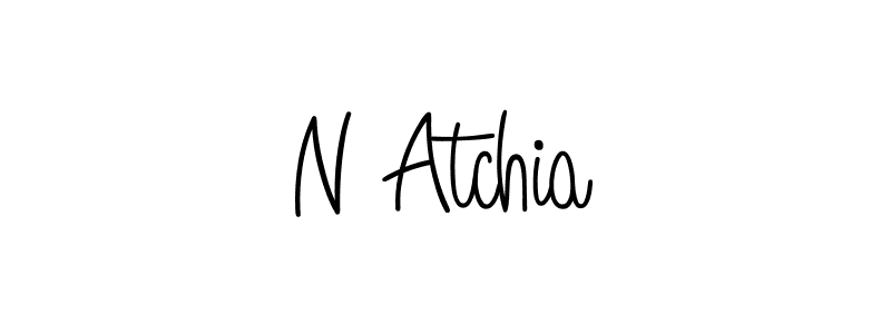This is the best signature style for the N Atchia name. Also you like these signature font (Angelique-Rose-font-FFP). Mix name signature. N Atchia signature style 5 images and pictures png