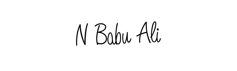 It looks lik you need a new signature style for name N Babu Ali. Design unique handwritten (Angelique-Rose-font-FFP) signature with our free signature maker in just a few clicks. N Babu Ali signature style 5 images and pictures png