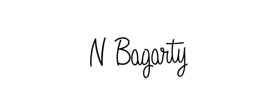 Use a signature maker to create a handwritten signature online. With this signature software, you can design (Angelique-Rose-font-FFP) your own signature for name N Bagarty. N Bagarty signature style 5 images and pictures png