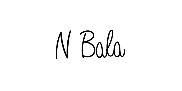 How to Draw N Bala signature style? Angelique-Rose-font-FFP is a latest design signature styles for name N Bala. N Bala signature style 5 images and pictures png