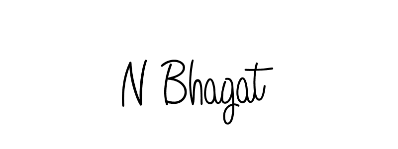 N Bhagat stylish signature style. Best Handwritten Sign (Angelique-Rose-font-FFP) for my name. Handwritten Signature Collection Ideas for my name N Bhagat. N Bhagat signature style 5 images and pictures png