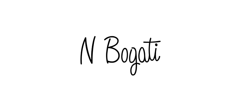 Make a beautiful signature design for name N Bogati. Use this online signature maker to create a handwritten signature for free. N Bogati signature style 5 images and pictures png