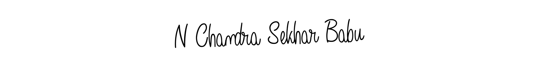 Create a beautiful signature design for name N Chandra Sekhar Babu. With this signature (Angelique-Rose-font-FFP) fonts, you can make a handwritten signature for free. N Chandra Sekhar Babu signature style 5 images and pictures png