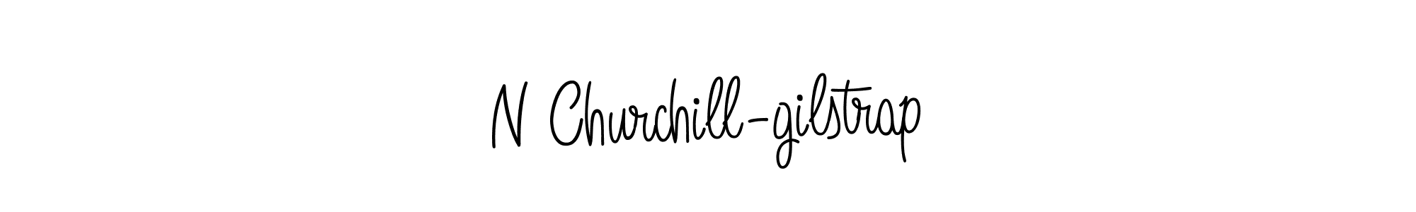 The best way (Angelique-Rose-font-FFP) to make a short signature is to pick only two or three words in your name. The name N Churchill-gilstrap include a total of six letters. For converting this name. N Churchill-gilstrap signature style 5 images and pictures png