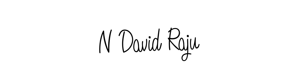 You should practise on your own different ways (Angelique-Rose-font-FFP) to write your name (N David Raju) in signature. don't let someone else do it for you. N David Raju signature style 5 images and pictures png