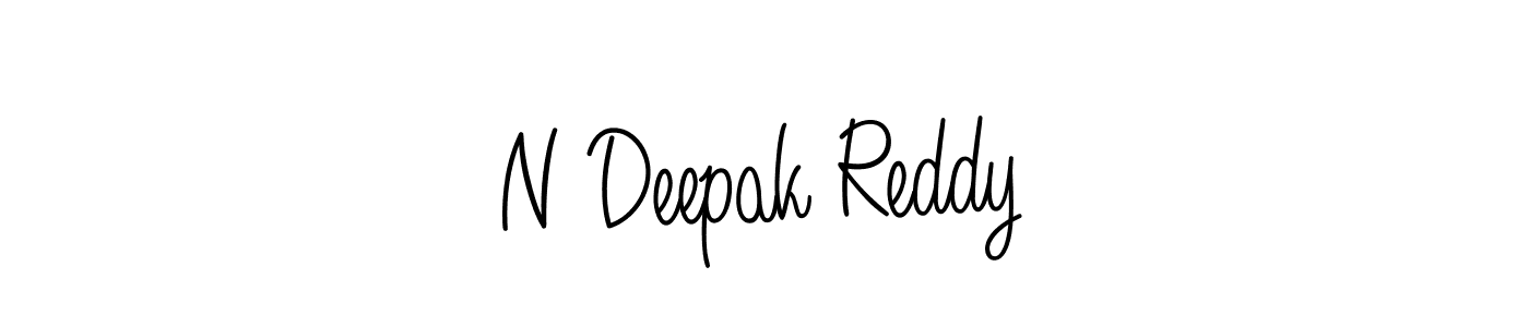 N Deepak Reddy stylish signature style. Best Handwritten Sign (Angelique-Rose-font-FFP) for my name. Handwritten Signature Collection Ideas for my name N Deepak Reddy. N Deepak Reddy signature style 5 images and pictures png