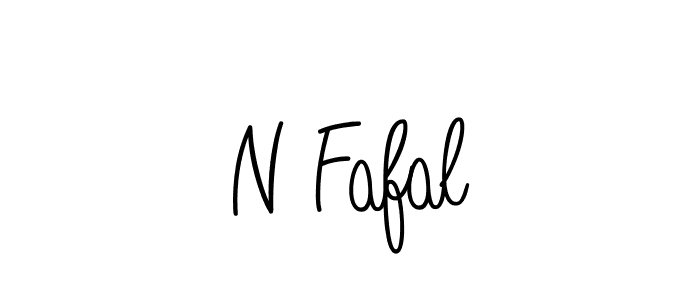 How to make N Fafal name signature. Use Angelique-Rose-font-FFP style for creating short signs online. This is the latest handwritten sign. N Fafal signature style 5 images and pictures png
