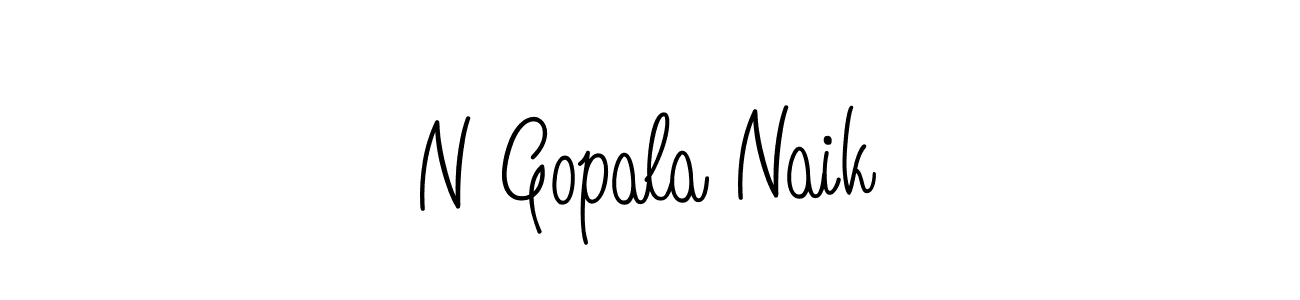 The best way (Angelique-Rose-font-FFP) to make a short signature is to pick only two or three words in your name. The name N Gopala Naik include a total of six letters. For converting this name. N Gopala Naik signature style 5 images and pictures png