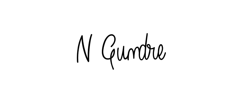 How to Draw N Gundre signature style? Angelique-Rose-font-FFP is a latest design signature styles for name N Gundre. N Gundre signature style 5 images and pictures png