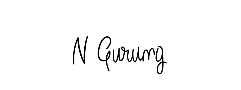 How to Draw N Gurung signature style? Angelique-Rose-font-FFP is a latest design signature styles for name N Gurung. N Gurung signature style 5 images and pictures png