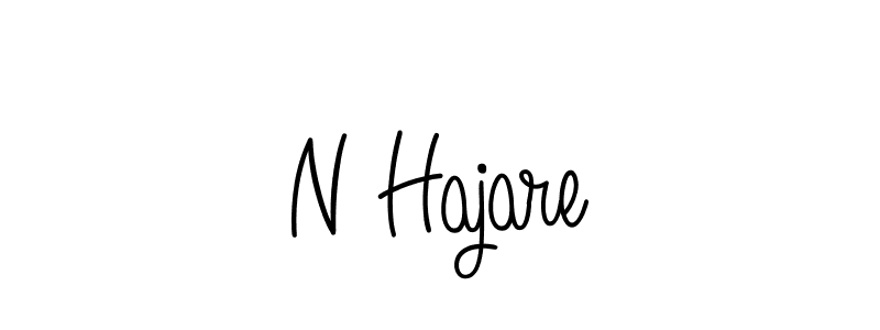 Once you've used our free online signature maker to create your best signature Angelique-Rose-font-FFP style, it's time to enjoy all of the benefits that N Hajare name signing documents. N Hajare signature style 5 images and pictures png