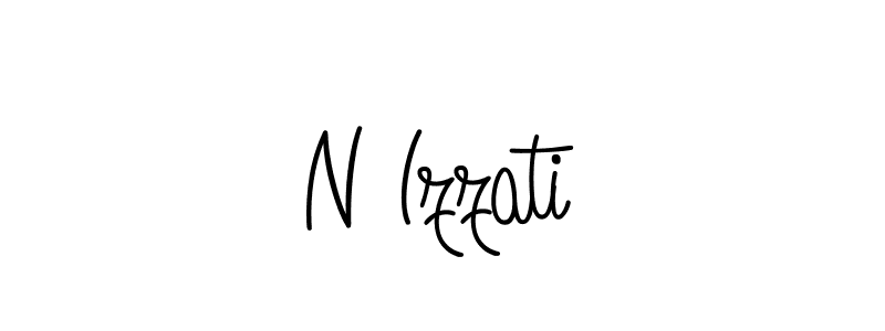 Create a beautiful signature design for name N Izzati. With this signature (Angelique-Rose-font-FFP) fonts, you can make a handwritten signature for free. N Izzati signature style 5 images and pictures png