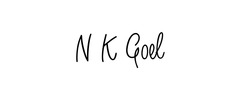 Make a beautiful signature design for name N K Goel. Use this online signature maker to create a handwritten signature for free. N K Goel signature style 5 images and pictures png