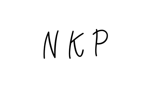 You should practise on your own different ways (Angelique-Rose-font-FFP) to write your name (N K P) in signature. don't let someone else do it for you. N K P signature style 5 images and pictures png
