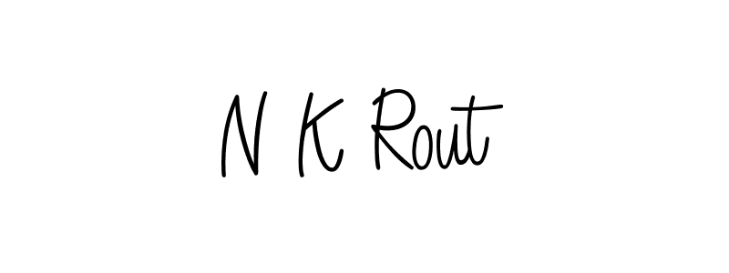 Also we have N K Rout name is the best signature style. Create professional handwritten signature collection using Angelique-Rose-font-FFP autograph style. N K Rout signature style 5 images and pictures png