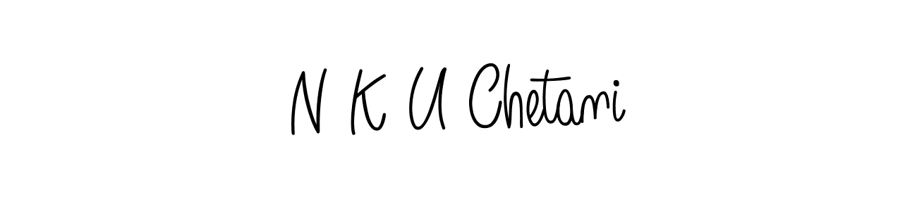 How to make N K U Chetani signature? Angelique-Rose-font-FFP is a professional autograph style. Create handwritten signature for N K U Chetani name. N K U Chetani signature style 5 images and pictures png