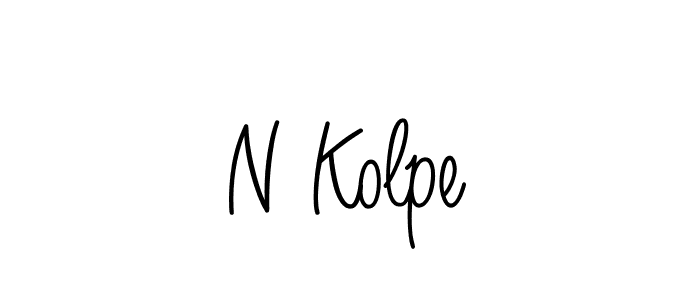 How to make N Kolpe signature? Angelique-Rose-font-FFP is a professional autograph style. Create handwritten signature for N Kolpe name. N Kolpe signature style 5 images and pictures png