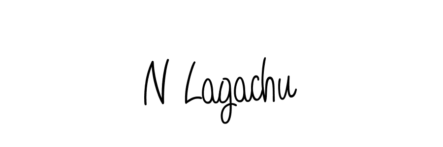 Also we have N Lagachu name is the best signature style. Create professional handwritten signature collection using Angelique-Rose-font-FFP autograph style. N Lagachu signature style 5 images and pictures png