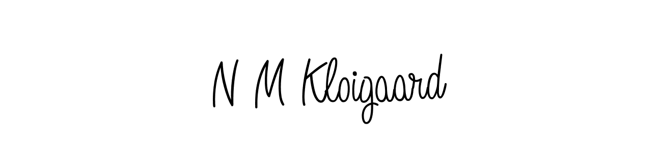 The best way (Angelique-Rose-font-FFP) to make a short signature is to pick only two or three words in your name. The name N M Kloigaard include a total of six letters. For converting this name. N M Kloigaard signature style 5 images and pictures png