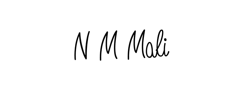 Check out images of Autograph of N M Mali name. Actor N M Mali Signature Style. Angelique-Rose-font-FFP is a professional sign style online. N M Mali signature style 5 images and pictures png