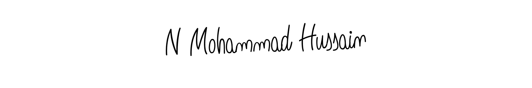 if you are searching for the best signature style for your name N Mohammad Hussain. so please give up your signature search. here we have designed multiple signature styles  using Angelique-Rose-font-FFP. N Mohammad Hussain signature style 5 images and pictures png