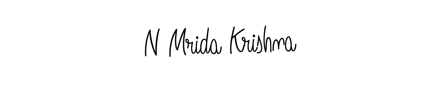 You can use this online signature creator to create a handwritten signature for the name N Mrida Krishna. This is the best online autograph maker. N Mrida Krishna signature style 5 images and pictures png