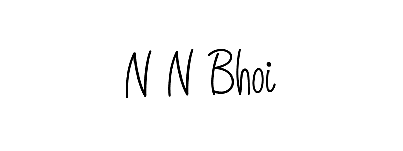 Make a beautiful signature design for name N N Bhoi. Use this online signature maker to create a handwritten signature for free. N N Bhoi signature style 5 images and pictures png