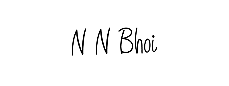 Make a beautiful signature design for name N N Bhoi. Use this online signature maker to create a handwritten signature for free. N N Bhoi signature style 5 images and pictures png