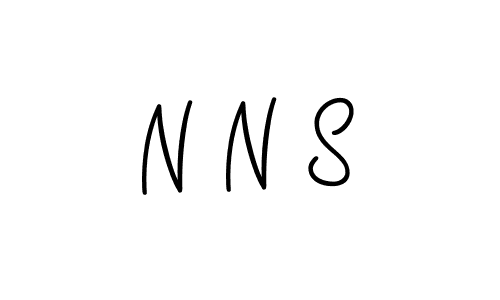 You should practise on your own different ways (Angelique-Rose-font-FFP) to write your name (N N S) in signature. don't let someone else do it for you. N N S signature style 5 images and pictures png