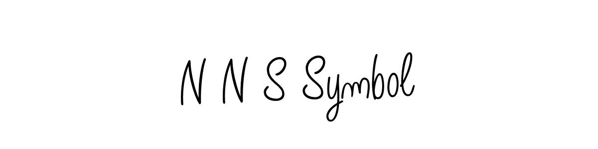 N N S Symbol stylish signature style. Best Handwritten Sign (Angelique-Rose-font-FFP) for my name. Handwritten Signature Collection Ideas for my name N N S Symbol. N N S Symbol signature style 5 images and pictures png