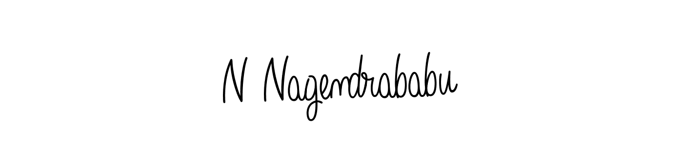 How to make N Nagendrababu name signature. Use Angelique-Rose-font-FFP style for creating short signs online. This is the latest handwritten sign. N Nagendrababu signature style 5 images and pictures png