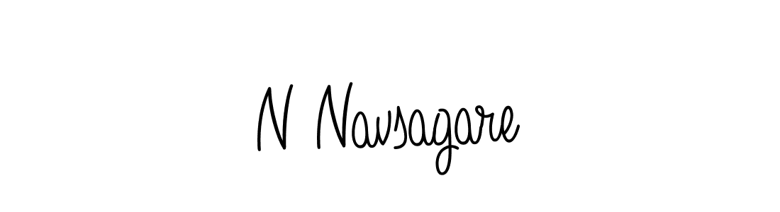 Make a beautiful signature design for name N Navsagare. With this signature (Angelique-Rose-font-FFP) style, you can create a handwritten signature for free. N Navsagare signature style 5 images and pictures png