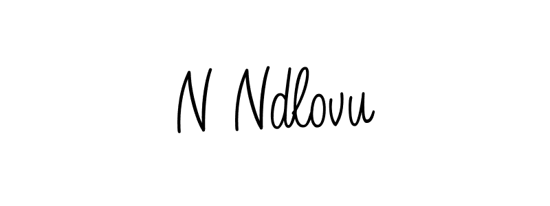 if you are searching for the best signature style for your name N Ndlovu. so please give up your signature search. here we have designed multiple signature styles  using Angelique-Rose-font-FFP. N Ndlovu signature style 5 images and pictures png