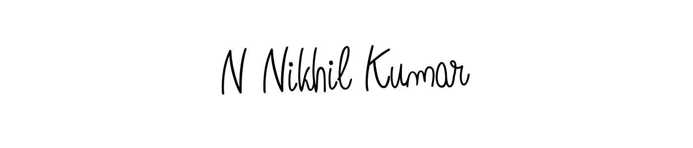 Use a signature maker to create a handwritten signature online. With this signature software, you can design (Angelique-Rose-font-FFP) your own signature for name N Nikhil Kumar. N Nikhil Kumar signature style 5 images and pictures png