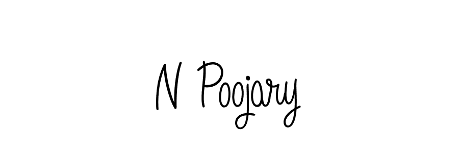 How to Draw N Poojary signature style? Angelique-Rose-font-FFP is a latest design signature styles for name N Poojary. N Poojary signature style 5 images and pictures png