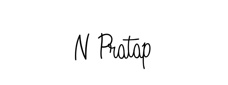 Create a beautiful signature design for name N Pratap. With this signature (Angelique-Rose-font-FFP) fonts, you can make a handwritten signature for free. N Pratap signature style 5 images and pictures png