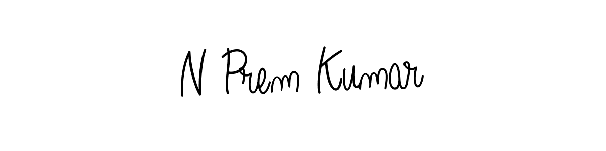 Make a beautiful signature design for name N Prem Kumar. Use this online signature maker to create a handwritten signature for free. N Prem Kumar signature style 5 images and pictures png