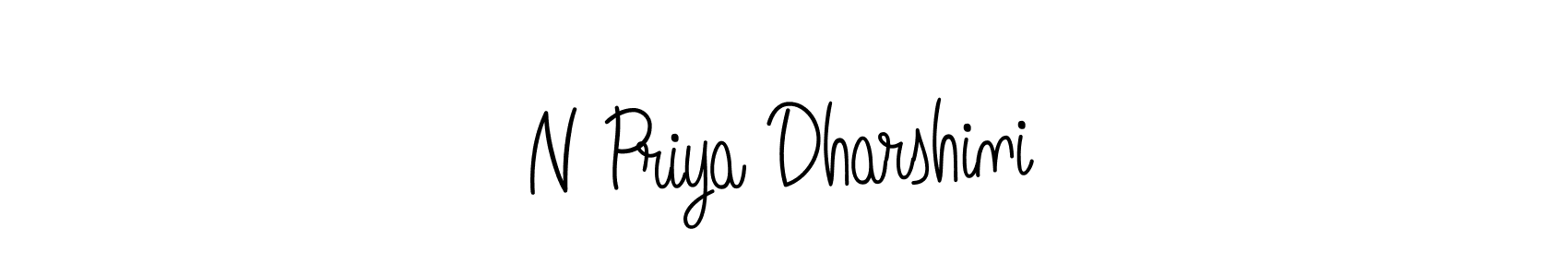 Use a signature maker to create a handwritten signature online. With this signature software, you can design (Angelique-Rose-font-FFP) your own signature for name N Priya Dharshini. N Priya Dharshini signature style 5 images and pictures png