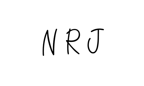 The best way (Angelique-Rose-font-FFP) to make a short signature is to pick only two or three words in your name. The name N R J include a total of six letters. For converting this name. N R J signature style 5 images and pictures png